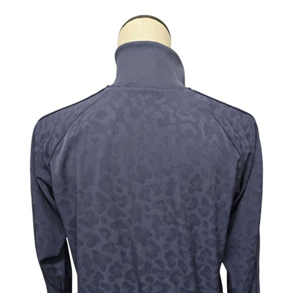 Athleta Brooklyn Bomber‎ Featherweight Jacket Size Small Leopard Medieval Violet - Picture 9 of 11